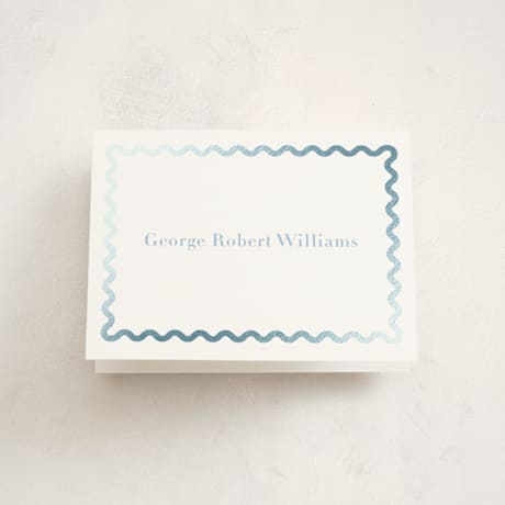 Foil-Pressed Birth Announcement Thank You Cards