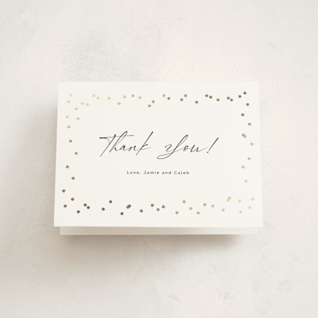 Foil-Pressed Birth Announcement Thank You Cards