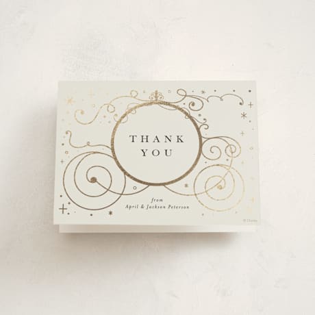 Foil-Pressed Birth Announcement Thank You Cards