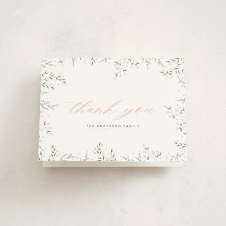 Gloss-Press Birth Announcement Thank You Cards