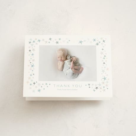 Gloss-Press Birth Announcement Thank You Cards