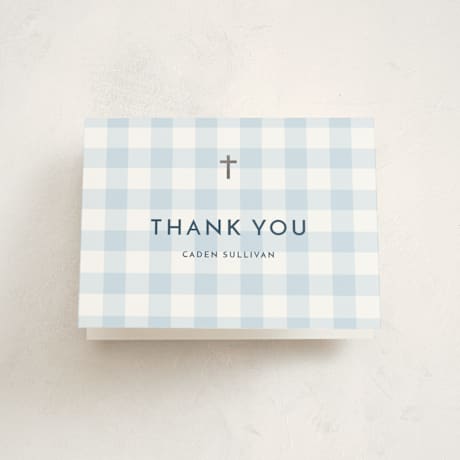 Foil Pressed Baptism and Christening Thank You Cards