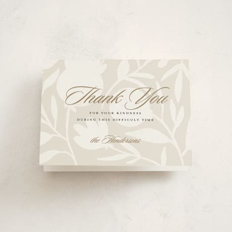 Memorial Thank You Cards