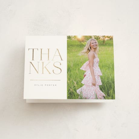 Foil-Pressed Graduation Thank You Cards
