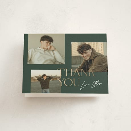 Foil-Pressed Graduation Thank You Cards