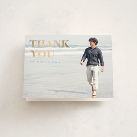 Foil-Pressed Graduation Thank You Cards