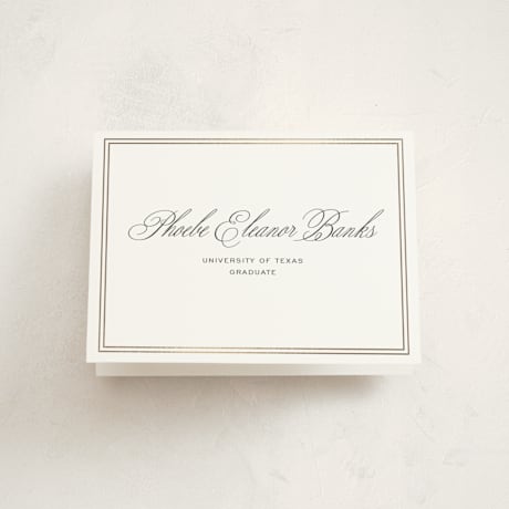 Foil-Pressed Graduation Thank You Cards