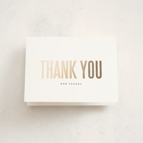 Foil-Pressed Graduation Thank You Cards