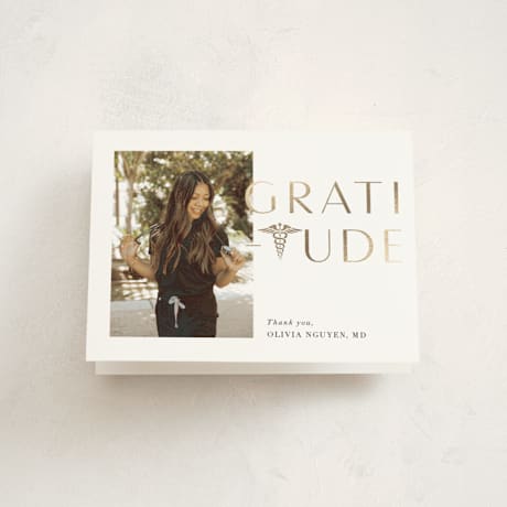 Foil-Pressed Graduation Thank You Cards