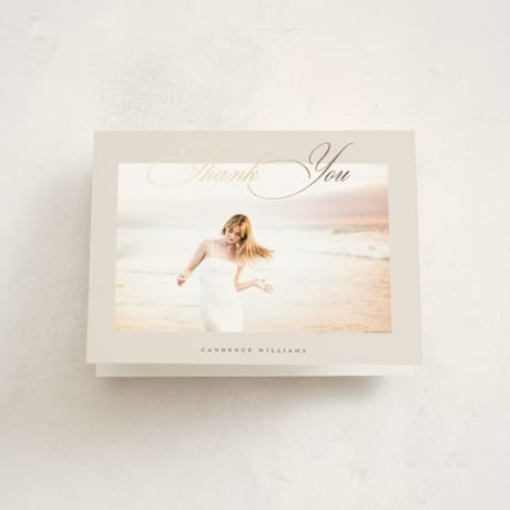 Foil-Pressed Graduation Thank You Cards