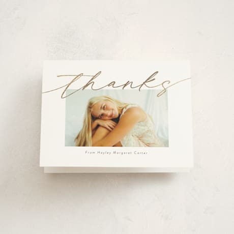 Foil-Pressed Graduation Thank You Cards