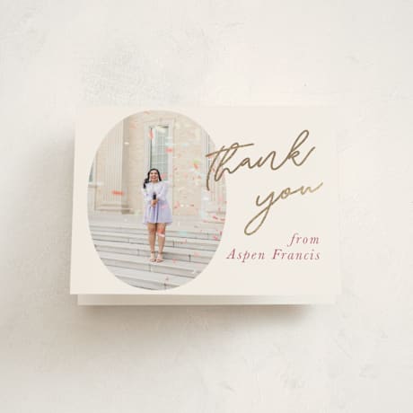 Foil-Pressed Graduation Thank You Cards