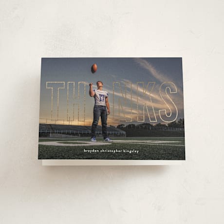 Foil-Pressed Graduation Thank You Cards