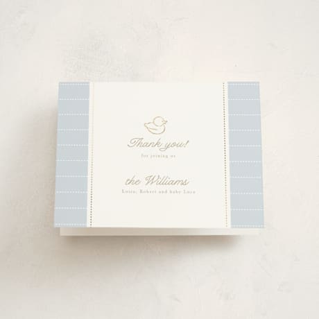 Foil-Pressed Baby Shower Thank You Cards