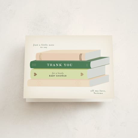 Foil-Pressed Baby Shower Thank You Cards