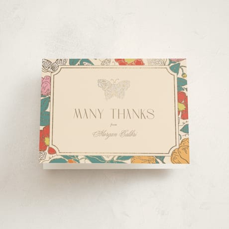 Foil-Pressed Baby Shower Thank You Cards