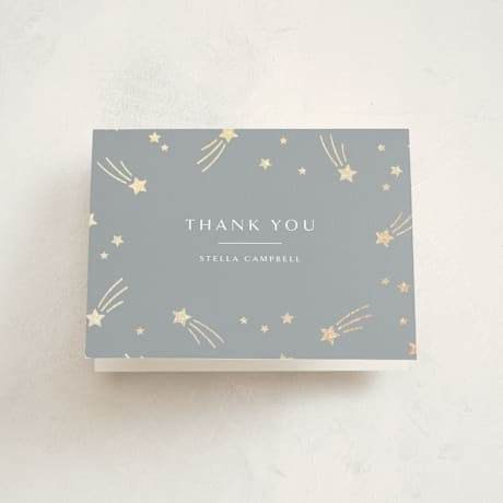 Foil-Pressed Baby Shower Thank You Cards