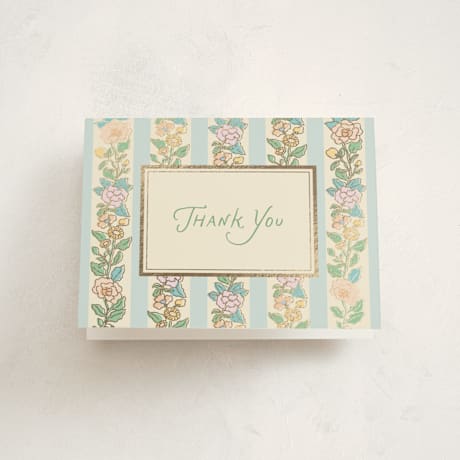 Foil-Pressed Baby Shower Thank You Cards