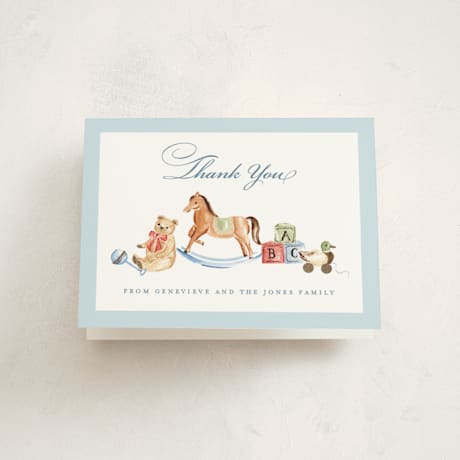 Foil-Pressed Baby Shower Thank You Cards