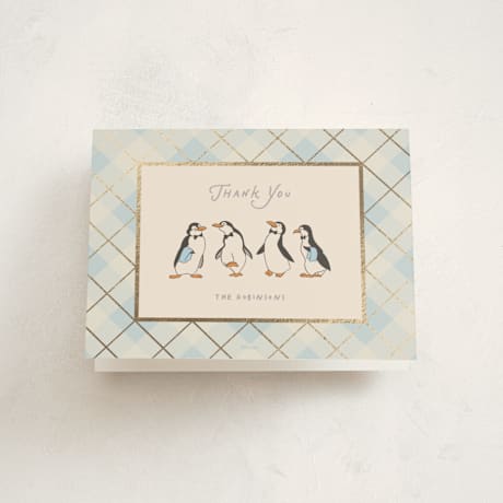 Foil-Pressed Baby Shower Thank You Cards