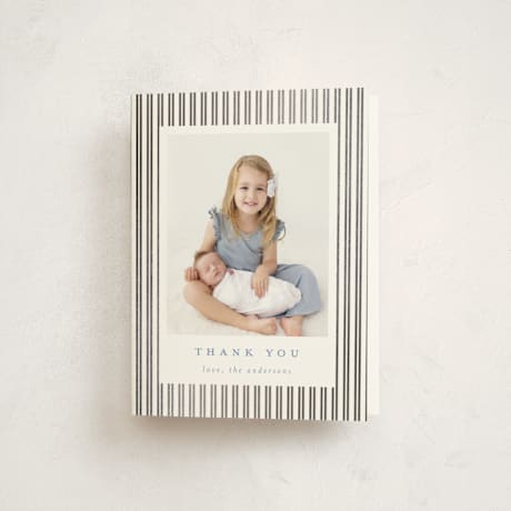 Foil-Pressed Birth Announcement Thank You Cards