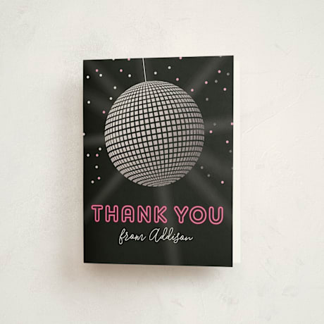 Foil-Pressed Children's Birthday Party Thank You Cards