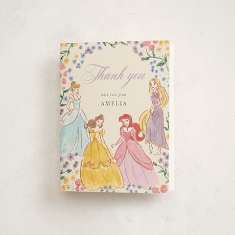 Foil-Pressed Children's Birthday Party Thank You Cards