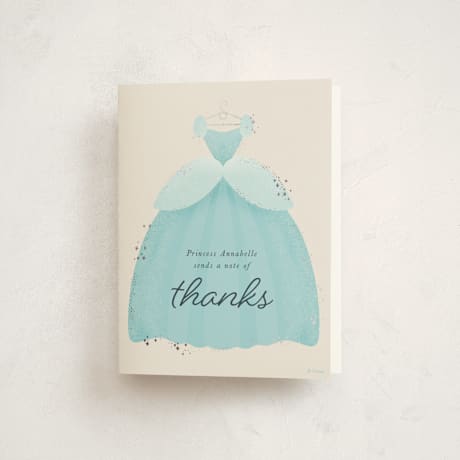 Foil-Pressed Children's Birthday Party Thank You Cards