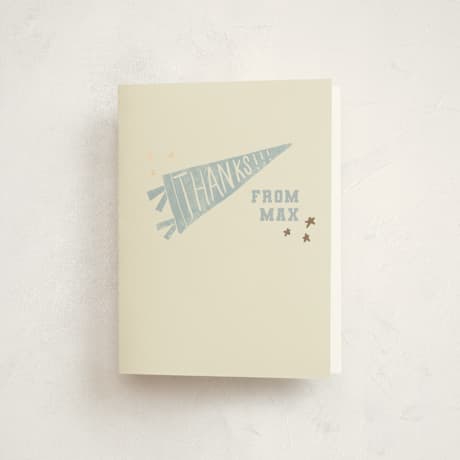 Foil-Pressed Children's Birthday Party Thank You Cards