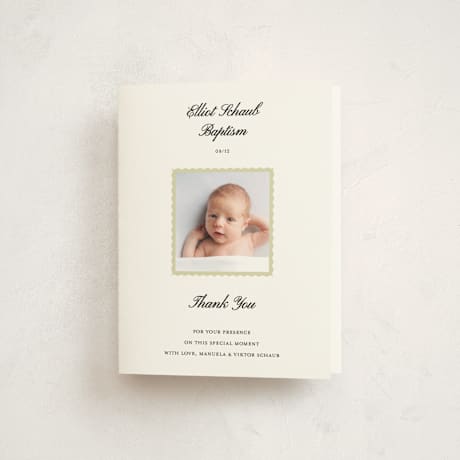 Baptism and Christening Thank You Cards