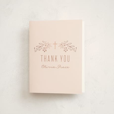 Foil-Pressed Confirmation Thank You Cards