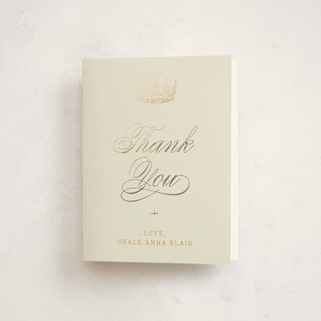 Foil-Pressed Quinceanera Thank You Cards