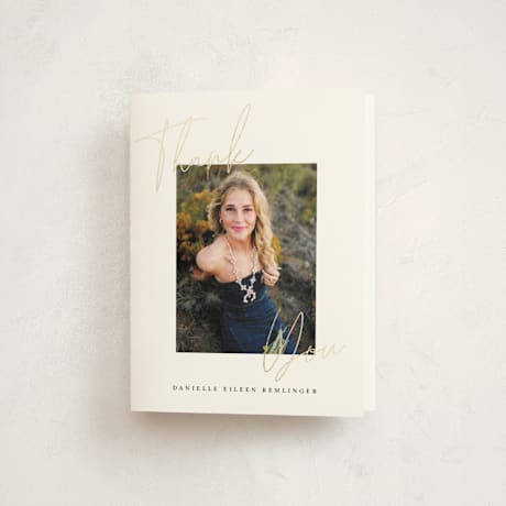Foil-Pressed Graduation Thank You Cards