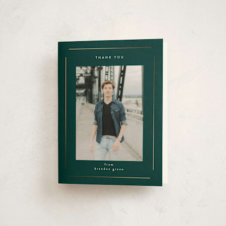 Foil-Pressed Graduation Thank You Cards