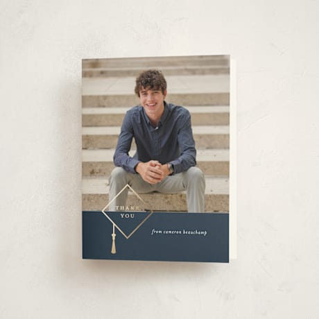 Foil-Pressed Graduation Thank You Cards