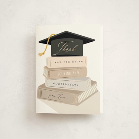 Foil-Pressed Graduation Thank You Cards