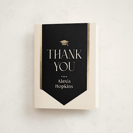 Foil-Pressed Graduation Thank You Cards