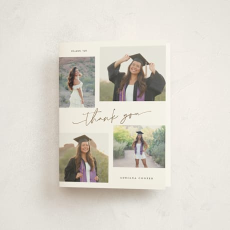 Foil-Pressed Graduation Thank You Cards