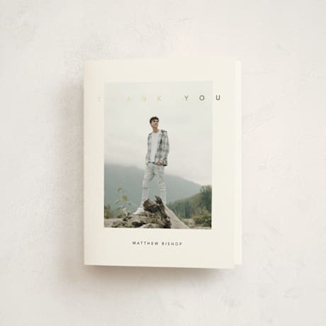 Foil-Pressed Graduation Thank You Cards