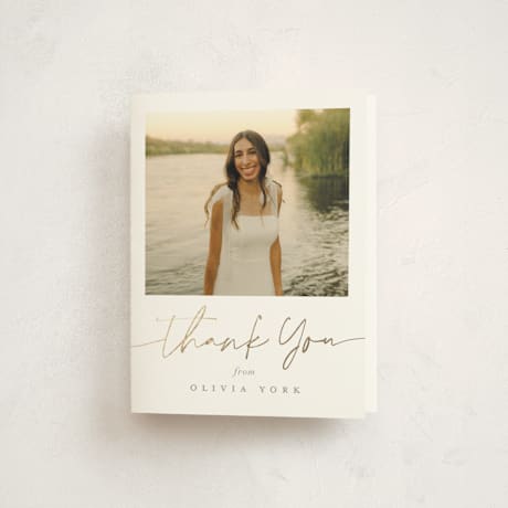 Foil-Pressed Graduation Thank You Cards