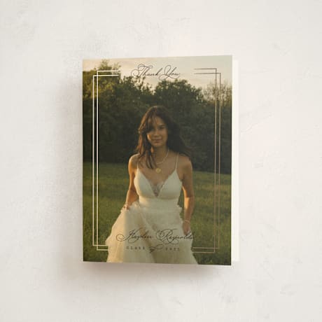 Foil-Pressed Graduation Thank You Cards