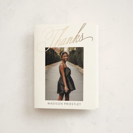 Foil-Pressed Graduation Thank You Cards
