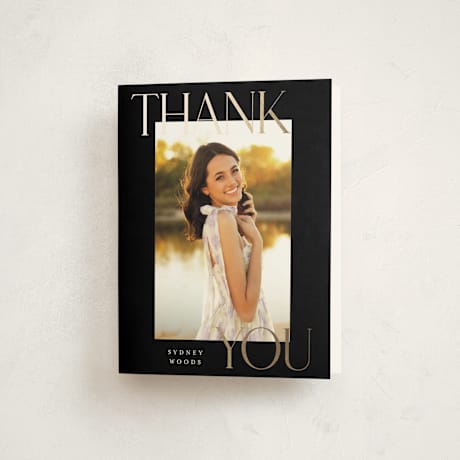 Foil-Pressed Graduation Thank You Cards