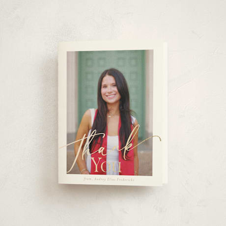 Foil-Pressed Graduation Thank You Cards