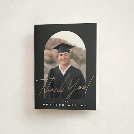 Foil-Pressed Graduation Thank You Cards