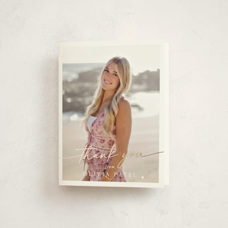 Foil-Pressed Graduation Thank You Cards