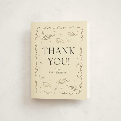 Foil-Pressed Graduation Thank You Cards