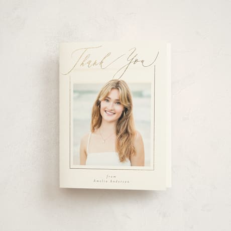 Foil-Pressed Graduation Thank You Cards