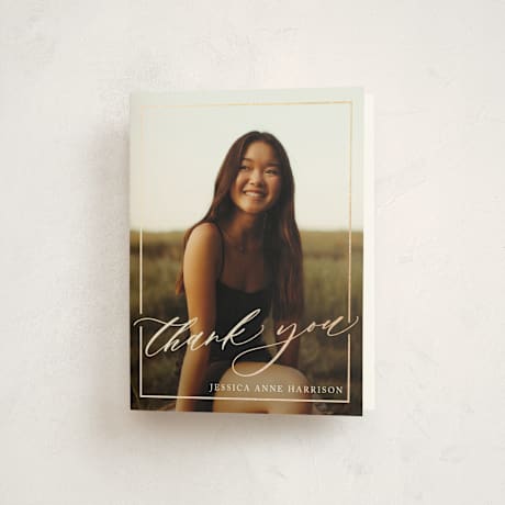 Foil-Pressed Graduation Thank You Cards