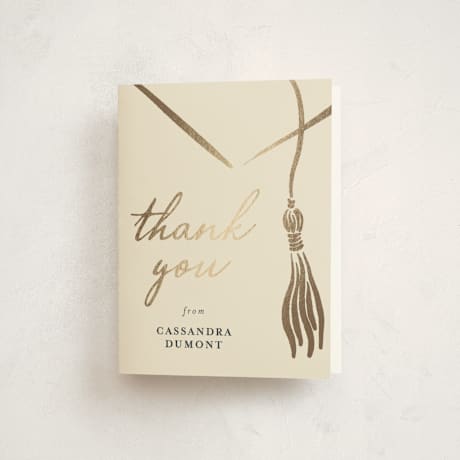 Foil-Pressed Graduation Thank You Cards